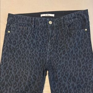 Sam Edelman Blue Leopard Print Women Jeans